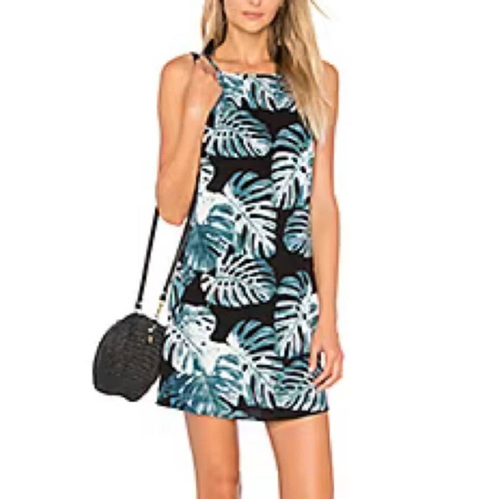 Revolve Show Me Your Mumu Traveler Dress in Teal Palm sz Small